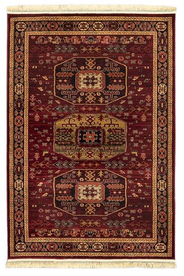 Εικόνα της NewPlan Χαλί Persia 6057 Burgundy Με Κρόσσι - 200X250