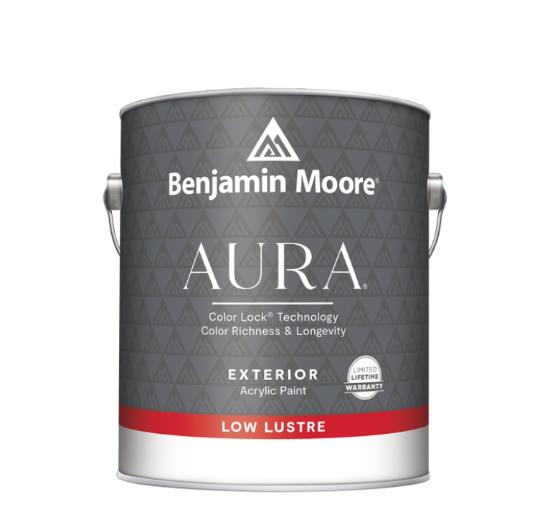 Εικόνα της Benjamin Moore Aura Low Lustre Ακρυλικό Χρώμα για Εξωτερική Χρήση 3,78Lt