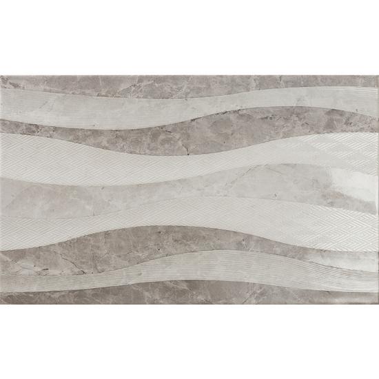 Εικόνα της Bagno Tiles Πλακάκι Decor Eleganza Waves Marengo 33,3X55Cm