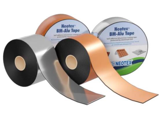 Εικόνα της Neotex BM - Alu Tape Αυτοκόλλητη Ασφαλτική Στεγανωτική Ταινία με Επικάλυψη Αλουμινίου