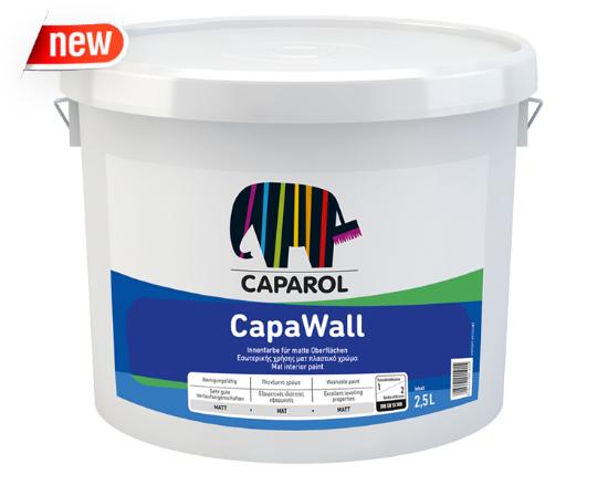 Εικόνα της Caparol Capawall Yψηλής Λευκότητας Πλαστικό Χρώμα Λευκό