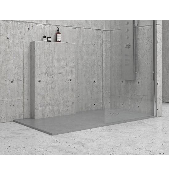 Εικόνα της Karag Ντουζιέρα Τετράγωνη Υψηλής Αντοχής Pietra Cemento 90X90X2,5cm