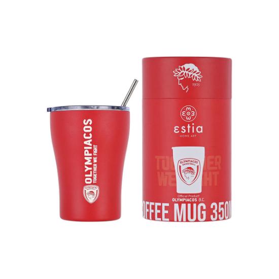 Εικόνα της Estia Θερμός Coffee Mug Olympiacos BC EDITION 350ml