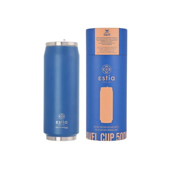 Εικόνα της Estia Θερμός Travel Cup DENIM BLUE 500ml Save the Aegean