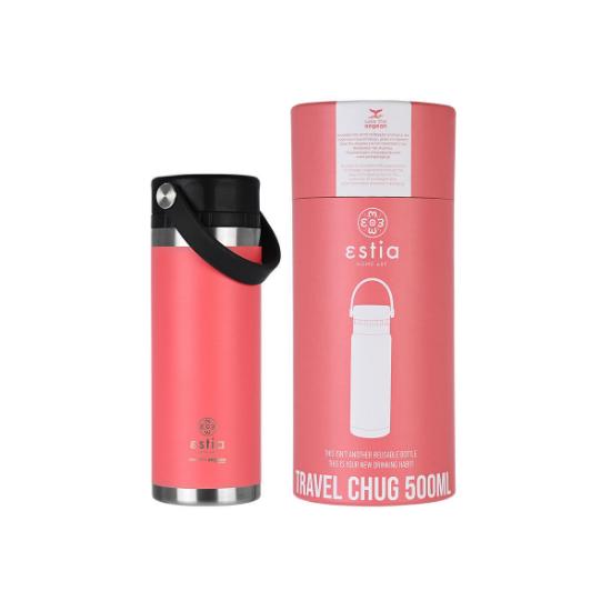 Εικόνα της Estia Θερμός Travel Chug Save The Aegean Fusion Coral 500ml