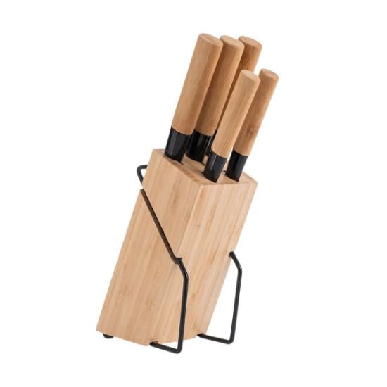 Εικόνα της Estia Μαχαίρια BAMBOO ESSENTIALS Ανοξείδωτα με Βάση Σετ 5 ΤΕΜ.