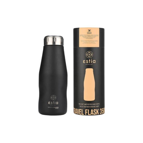 Εικόνα της Estia Travel Flask Save Aegean Θερμός Ανοξείδωτο BPA Free  350ml - Μαύρο