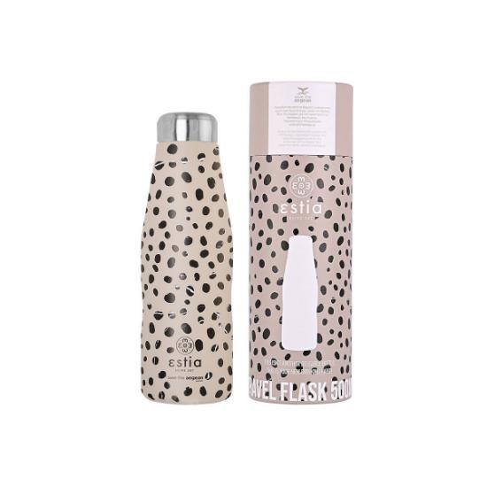 Εικόνα της Estia Θερμός Travel Flask Save the Aegean 500ml Leopard Taupe