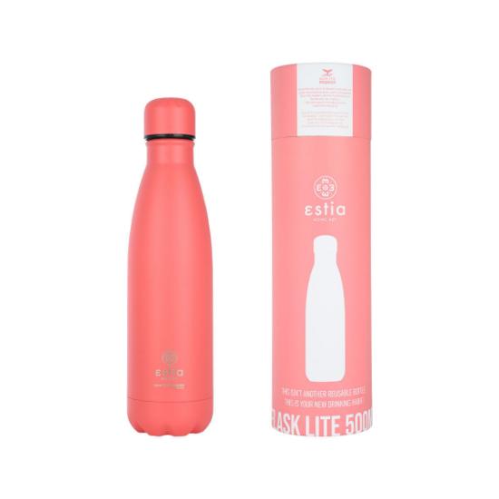 Εικόνα της Estia Θερμός Flask Lite Save the Aegean 500ml Fusion Coral