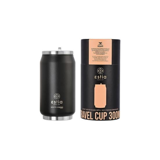 Εικόνα της Estia Θερμός Travel Cup Save the Aegean 300ml Midnight Black