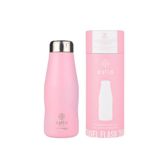 Εικόνα της Estia Travel Flask Save Aegean Θερμός Ανοξείδωτο BPA Free  350ml - Ροζ