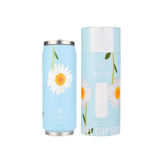 Εικόνα της Estia Travel Cup Θερμός Ανοξείδωτο BPA Free Save The Aegean 500ml - Dreamy Sky