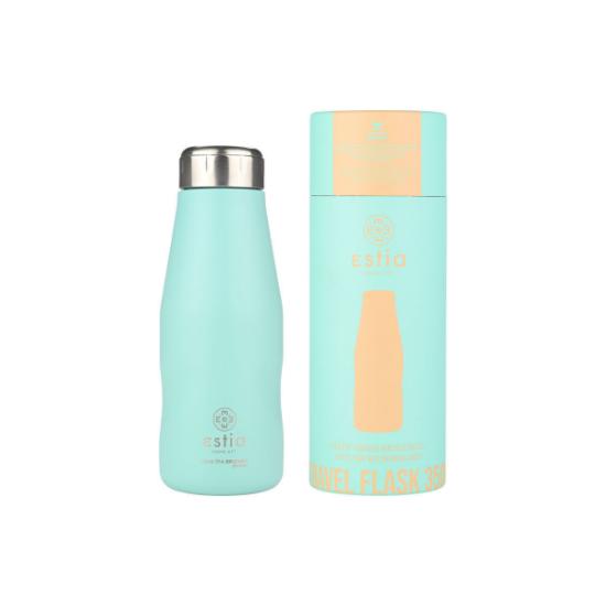 Εικόνα της Estia Travel Flask Save Aegean Θερμός Ανοξείδωτο BPA Free  350ml - Τυρκουάζ