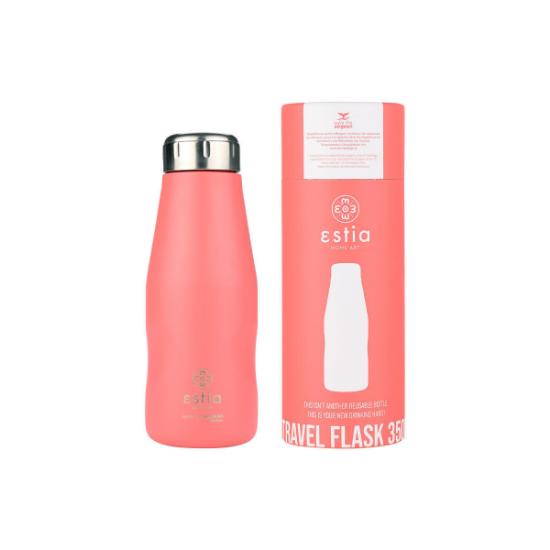 Εικόνα της Estia Travel Flask Save Aegean Θερμός Ανοξείδωτο BPA Free  350ml - Κοραλί