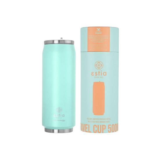 Εικόνα της Estia Θερμός Coffee Cup 500ML Green Pastel