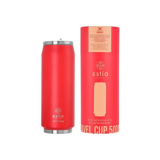 Εικόνα της Estia Θερμός Coffee Cup 500ML Red Mat