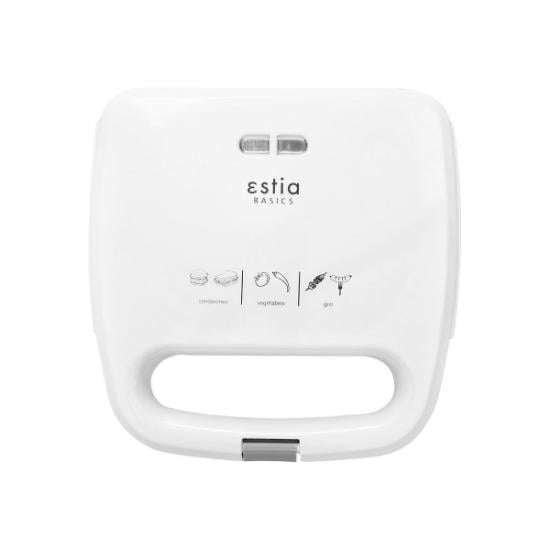 Εικόνα της Estia Τοστιέρα Gusto white 2 Θέσεων 750w Λευκή