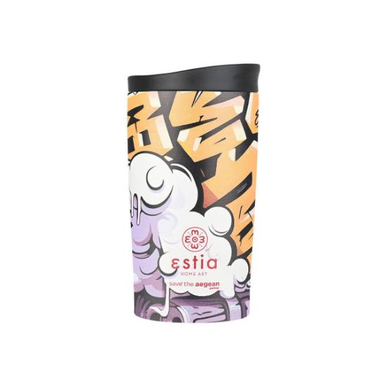 Εικόνα της Estia Θερμός Travel Mug Save The Aegean 350Ml Graffiti Rhythm