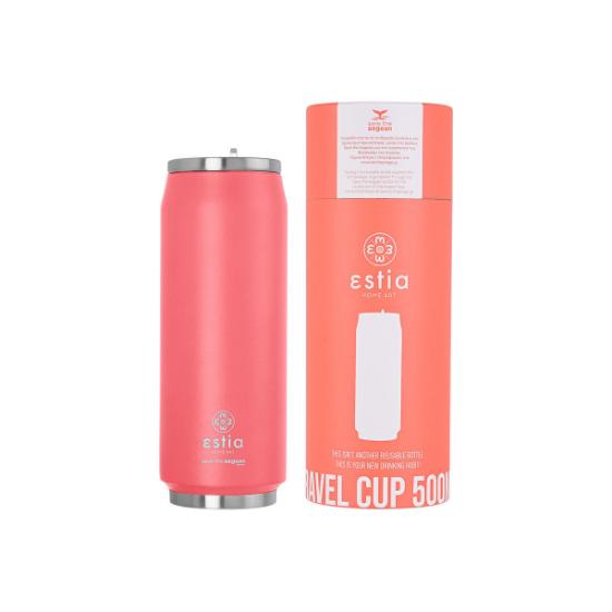 Εικόνα της Estia Θερμός Coffee Cup 500ML Coral Pastel