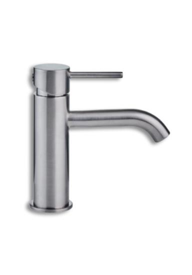 Εικόνα της Modea Μπαταρία Νιπτήρα  Etna Minimal Brushed Nickel Click Βαλβίδα Ορειχάλκινη