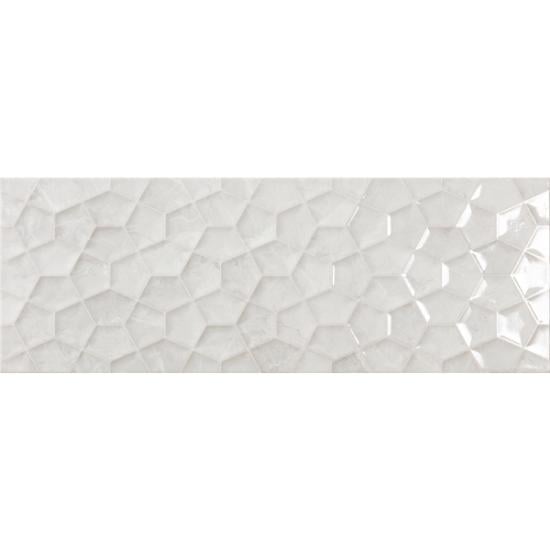 Εικόνα της Bagno Tiles Πλακάκι Ariana White Rlv 25X70Cm