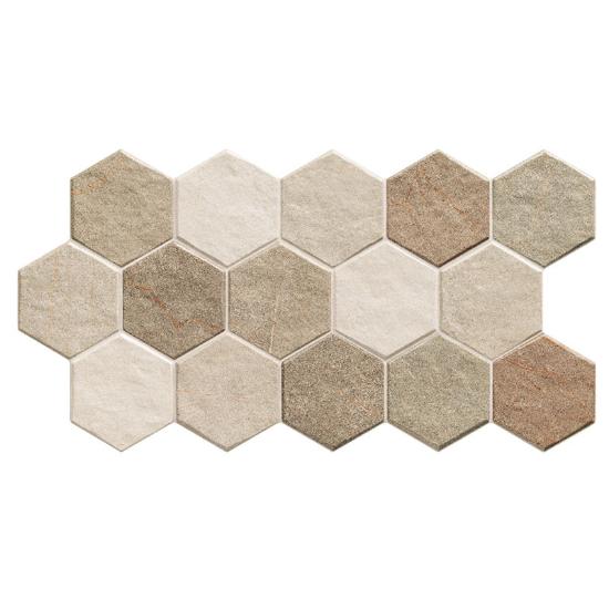 Εικόνα της Bagno Tiles Πλακάκι Hex Stonehenge Earth 26,5X51Cm