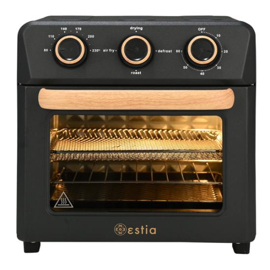 Εικόνα της Estia Φριτέζα Αέρος Oak 1400W 12Lt Με 4 Λειτουργείες Ψησίματος Μαύρο