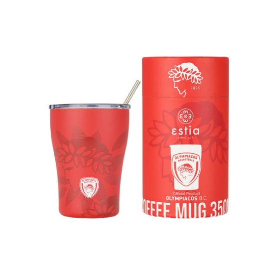 Εικόνα της Estia Θερμός Coffee Mug Olympiacos Bc Edition 350Ml