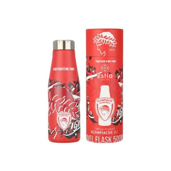 Εικόνα της Estia Θερμός Travel Flask Olympiacos Bc Edition Together We Fight 500Ml