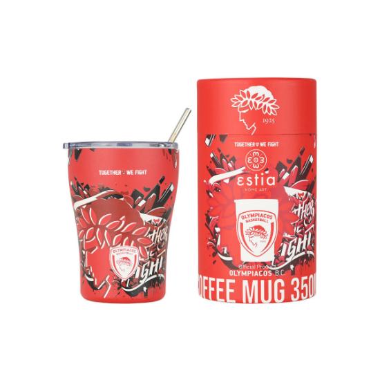 Εικόνα της Estia Θερμός Coffee Mug Olympiacos Bc Edition Together We Fight 350Ml