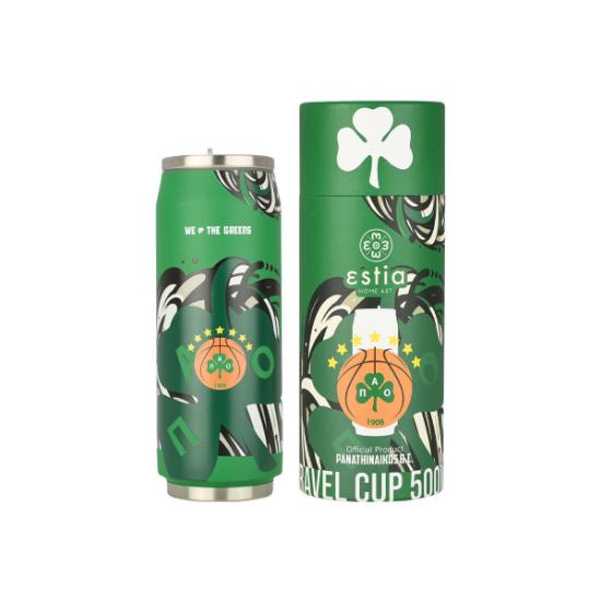 Εικόνα της Estia Θερμός Travel Cup Panathinaikos Bc Edition We The Greens 500Ml