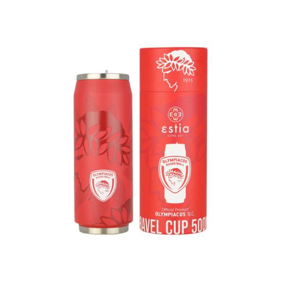 Εικόνα της Estia Θερμός Travel Cup Olympiacos Bc Edition 500Ml