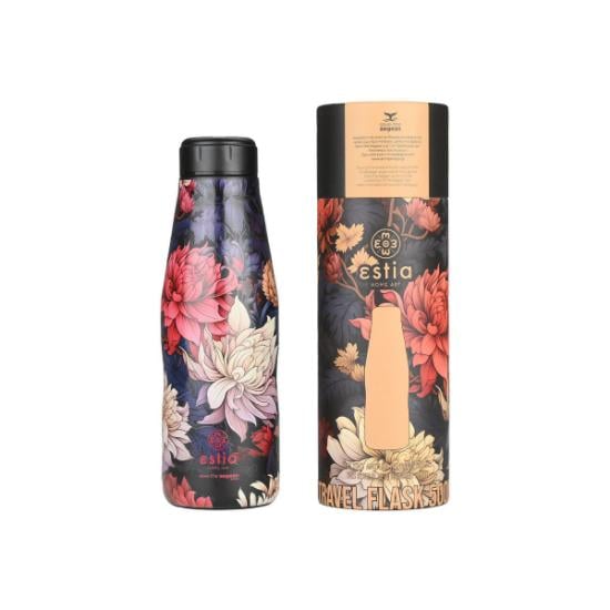 Εικόνα της Estia Θερμός Travel Flask Save The Aegean 500Ml Midnight Blossom