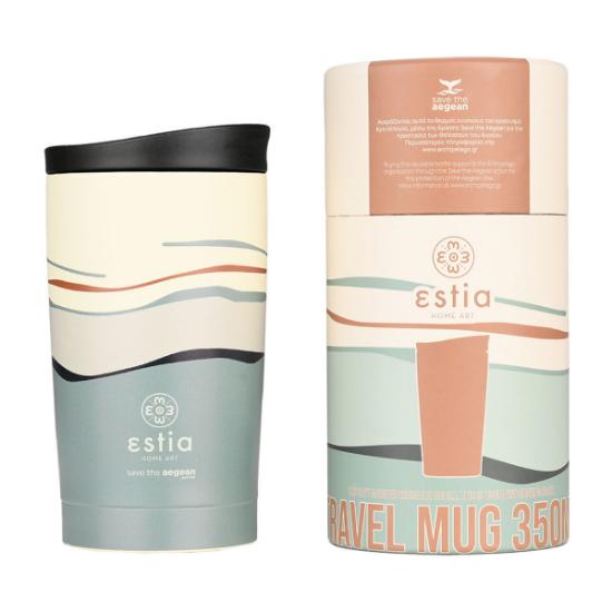 Εικόνα της Estia Θερμός Travel Mug Save The Aegean 350ml Ecozen Horizon