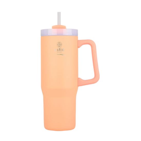 Εικόνα της Estia Estia Θερμος Straw Tumbler Xl Save The Aegean 900Ml Peach Fuzz