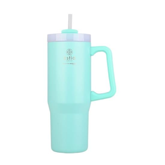 Εικόνα της Estia Estia Θερμος Straw Tumbler Xl Save The Aegean 900Ml Bermuda Green