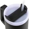 Εικόνα της Estia Estia Θερμος Straw Tumbler Xl Save The Aegean 900Ml Midnight Black