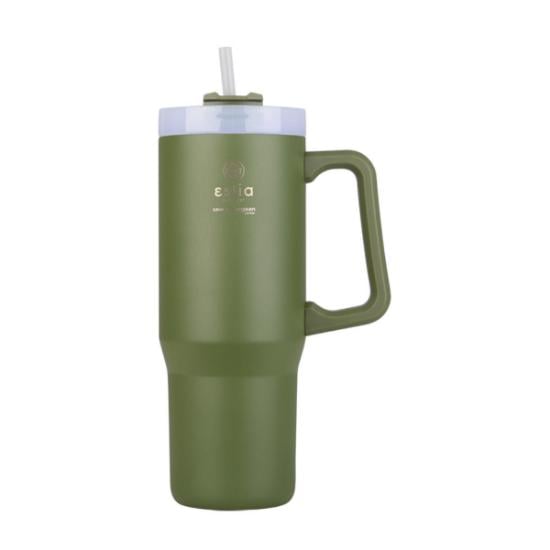 Εικόνα της Estia Estia Θερμος Straw Tumbler Xl Save The Aegean 900Ml Forest Spirit