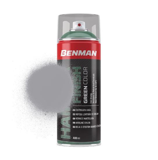 Εικόνα της Benman Σπρέι Βαφής Ακρυλικό Σφυρήλατη Λάκα Ασημί 400ml