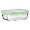 Εικόνα της Estia Φαγητοδοχείο Click&Seal Γυάλινο 1520ml 23.5X17.8X7.6cm Με Καπάκι Πλαστικό Mint