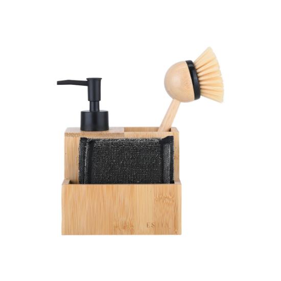 Εικόνα της Estia Δοχείο Υγρού Πιατών Bamboo Essentials Με Σφουγγάρια Και Βούρτσα