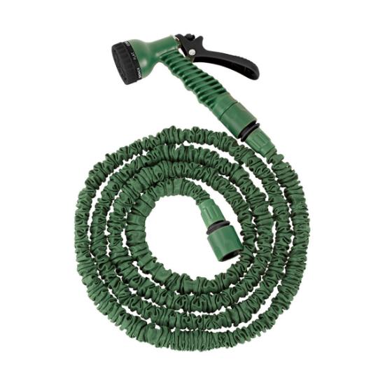 Εικόνα της Estia Terra Σετ Λάστιχο Ποτίσματος Επεκτεινόμενο 5-15M Με 7 Λειτουργίες Πράσινο