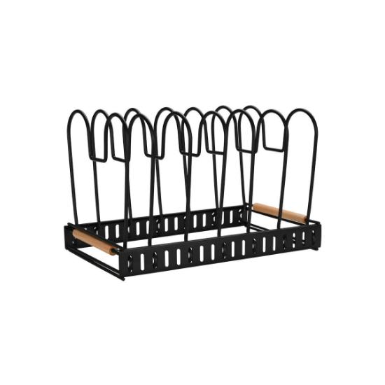 Εικόνα της Estia Θήκη Με Διαχωριστικά Bamboo Essentials Μεταλλική Με Χερούλι 30.5X17.7X19Cm Μαύρη