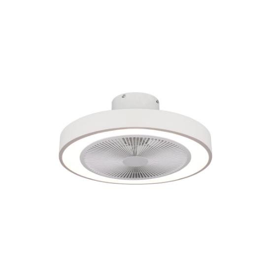 Εικόνα της Estia Ανεμιστήρας Οροφης Halo Flow 50Cm 15W Με Cct Led Φωτισμό 45W & Τηλεχειριστήριο Λευκός