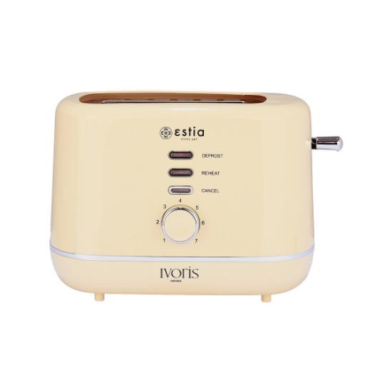 Εικόνα της Estia Ivoris Φρυγανιέρα 2 Θέσεων 850W Μπεζ