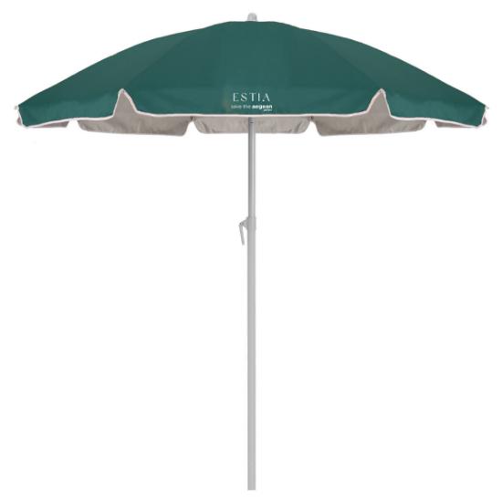 Εικόνα της Estia Ομπρελα Θαλάσσης Teal Green Με Προστασία Upf 50+ Μεταλλική 1.8M