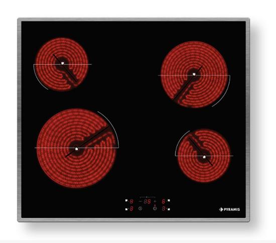 Εικόνα της Pyramis Εστία Κεραμική Phc62410Fmb 58x51εκ.