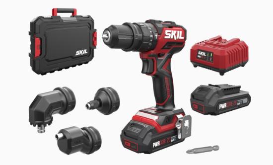 Εικόνα της Skil 3076 HC Κρουστικό Δράπανο Μπαταρίας «Compact brushless» με 4 Εναλλάξιμα Τσοκ Με 2 Μπαταρίες 2Ah, Φορτιστής & Βαλίτσα