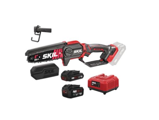 Εικόνα της Skil Σετ Κλαδευτικό Αλυσοπρίονο 0512 CA με x2 Μπαταρίες 2,5Ah - 5,0Ah & Φορτιστή 2,4Α