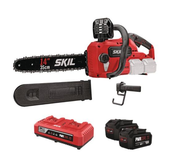 Εικόνα της Skil Σετ Αλυσοπρίονο 0540 CA με 2 μπαταρίες 4.0Ah & Φορτιστή Δύο Θέσεων 2,4Α